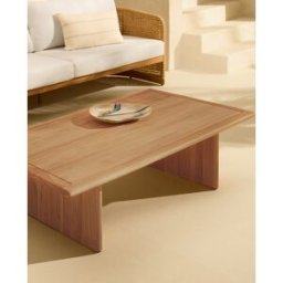 El Corte Inglés Mesa de centro de jardín de madera de teca Málaga. Natural