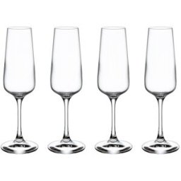 Villeroy & Boch Juego de 4 copas de cava Ovid . Cristal