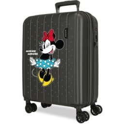 Disney Juego de maletas (cabina expandible y mediana expandible) minnie line con capacidad de 109l. Gris