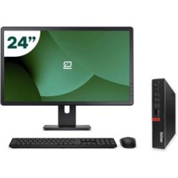 Pack Lenovo M75Q G1 Tiny AMD Ryzen 3 PRO 3200GE 8GB SSD 256GB + LCD 24" + Tecl y Ratón Inalámbrico + WiFi