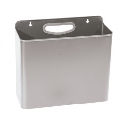 Papelera metalica de pared gris 285x125x325 mm