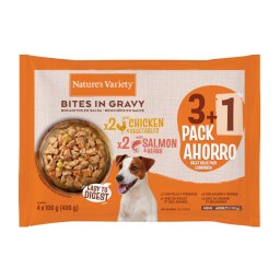 Nature's Variety Bites en salsa Mini Adult 8 x 100 g - Pollo y salmón