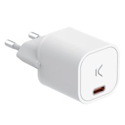 Ksix Cargador Mini GaN 30W Power Delivery Carga Rápida USB-C Blanco