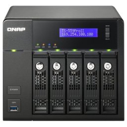 Servidor NAS QNAP 15TB Torre 5 Bahías Intel Atom D525 DDR3 RAID Virtualización