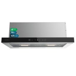Campana extractora Cecotec Bolero Flux TLT 704400 Telescópica 70cm control táctil y filtros de carbono