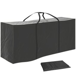 Outsunny Bolsa De Almacenamiento Para Cojines De Jardín 125x40x55cm Negro
