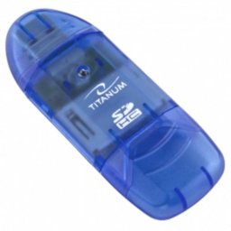 Lector de tarjetas Titanium TA101B USB 2.0 Azul alta compatibilidad