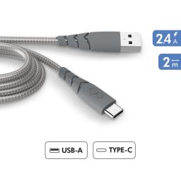 Cable para móvil FORCE CASE FPCBLAC2MRG gris plástico 1 unidad