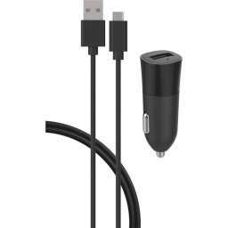 Cargador de coche Bigben CACCBLMIC2.1AB 2.4A 1 puerto USB 1,2 m negro