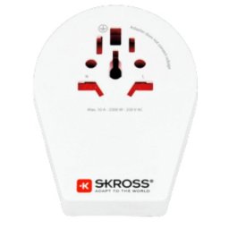 Adaptador de enchufe SKROSS 1.500271-E Universal 2500 W Blanco compacto