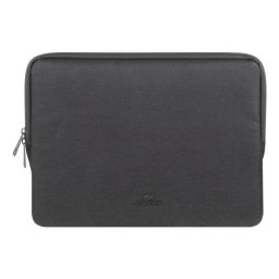 Funda portátil Rivacase Clark 14,2" negra impermeable ecológica
