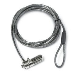 Cable antirrobo DICOTA D30885 2 m cerradura combinación acero TPR negro