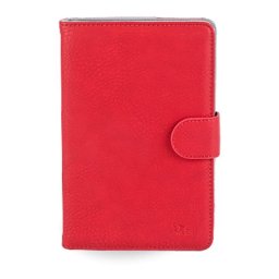 Funda Rivacase 3017 Folio 10.1" Roja Cuero Sintético