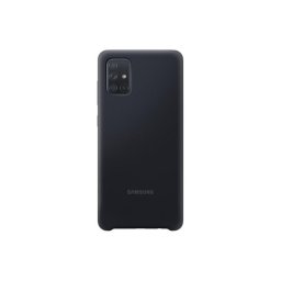 Funda para móvil Samsung EF-PA715TBEGEU Cover Silicona Negra Antigolpes para Galaxy A71