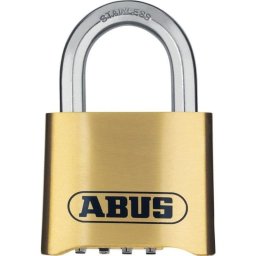 Abus Nautilus 180ib/50 Candado De Combinación 4 Dígitos Resistente A La Intemperie Y Mar, Cuerpo De Latón Forjado Y Anilla De Acero Inoxidable