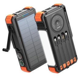 Batería Externa Solar Extralink 20000mAh 20W Lámpara LED Inducción Dynamo