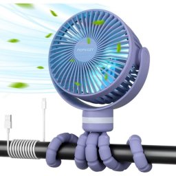 Mini Ventilador Portátil Momcozy PF001-PU10BA-A 27W 4 Velocidades Inalámbrico LED Silencioso