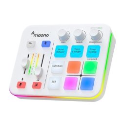 Tarjeta de Sonido Maono G1 Neo Bluetooth 4.2 RGB Blanca