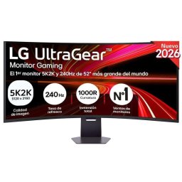 Monitor LG UltraGear 52G930B-B 52" UltraWide 5K2K 240Hz VA Curvo HDR10 Ajuste de altura