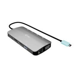 Base para Portátiles i-tec USB-C Metal Nano 3x Display Docking Station 100 W