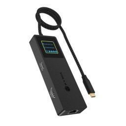 Base para portátiles Icy Box Spade Dock 4038 USB-C 100W HDMI 4K Ethernet