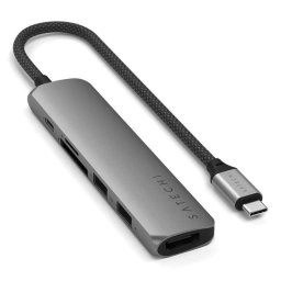 Hub Satechi 6 puertos 10 Gbps modelo ST-P6SM con HDMI y lector SD