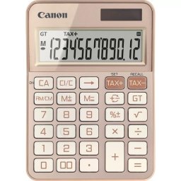 Calculadora Canon KS-125KB Escritorio 12 dígitos Batería/Solar Oro rosa