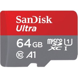 Tarjeta MicroSD SanDisk Ultra 64 GB MicroSDXC Clase 10 UHS-I 140 MB/s