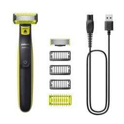Recortadora de Barba Facial Philips OneBlade QP2824/10 Inalámbrica 45min Seco y Mojado 4 Peines