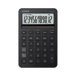 Calculadora Casio MS-200DQ Escritorio 12 dígitos Batería/Solar Negro