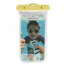 Contact Funda Universal Impermeable Amarilla para Smartphone entre 4.5"/6.5
