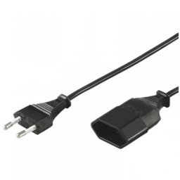 Goobay Cable de Alimentación para Extensión CEE 7/16 3m Negro