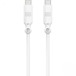 Just Green Cable Ecológico USB-C Macho/Macho 2m Blanco