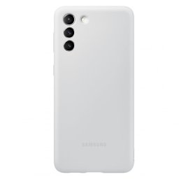 Samsung Silicone Cover Funda Gris para Samsung Galaxy S21 Plus