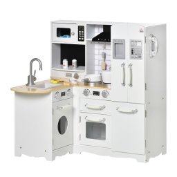 Homcom Cocina de Juguete Madera con Accesorios