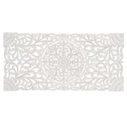 Cabecero Tallado Formato Mandala Blanco - Serie Airats