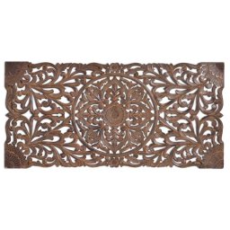 Cabecero Matrimonio Tallado Formato Mandala Nogal - Serie Airats