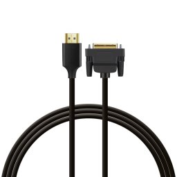 PcCom Essential Cable HDMI a DVI Bidireccional para TV/PC/Monitor/Proyector 2m Negro