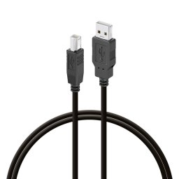 PcCom Essential Cable Impresora USB 2.0 A/B Macho/Macho 2m Negro