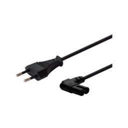 Cable Savio CL-144 3m Negro 2 Pines Macho/Macho Angular IEC Type E 250V