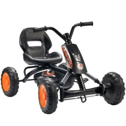 Aiyaplay Kart Pedales Go Kart Con Ruedas Marco De Acero Para Niños 2-5 Años Negro