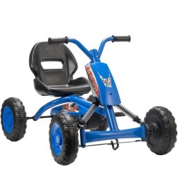 Aiyaplay Kart Pedales Go Kart Con Ruedas Marco De Acero Para Niños 2-5 Años Azul
