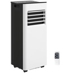 Homcom Aire Acondicionado 3 En 1 Portátil 9000 Btu Para Habitación 28m² Blanco