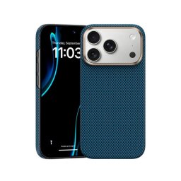Benks Funda Para Iphone 17 Pro – Carcasa Con Magsafe De Fibra Kevlar 1000d Azul, Ultrafina Con Protección De Cámara Y Ajuste Preciso