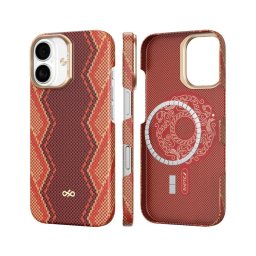 Raptic Funda Compatible Con Magsafe Skin-bionic Fibra De Aramida Iphone 17 Snake
