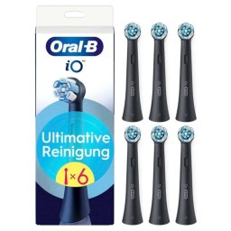 Cabezal Cepillo de Dientes Oral-B iO Ultimate Pack 6 Unidades Negro Microvibraciones