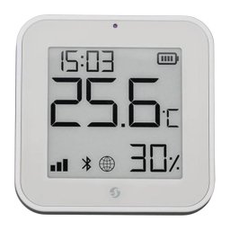 Sensor de Temperatura y Humedad Shelly BLUHTDZBW Zigbee Bluetooth 5.0 E-paper