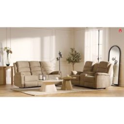 Unique Sillón relax eléctrico de tela topo NEVERS