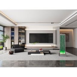 Unique Pared de burbujas de agua BLENNIE - LEDs de color cambiante - Altura 150 cm