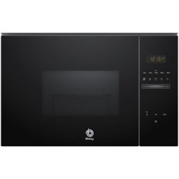 Balay Microondas integrable 25 litros y grill Serie Cristal- 3CG5175 (Reacondicionado Grado B). Cristal negro